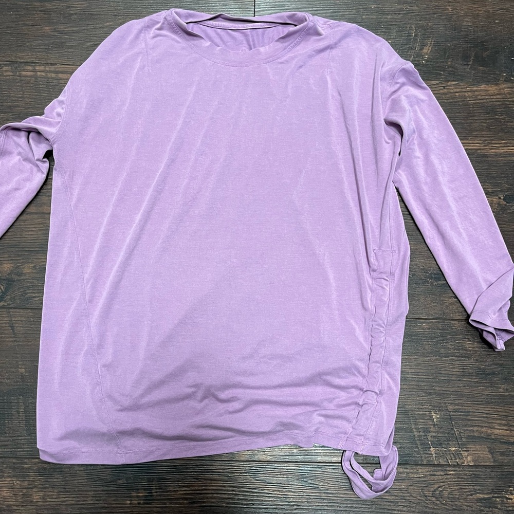 Lululemon purple long sleeve athletic top